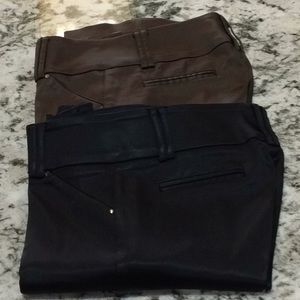2 pairs satin pants by Cache